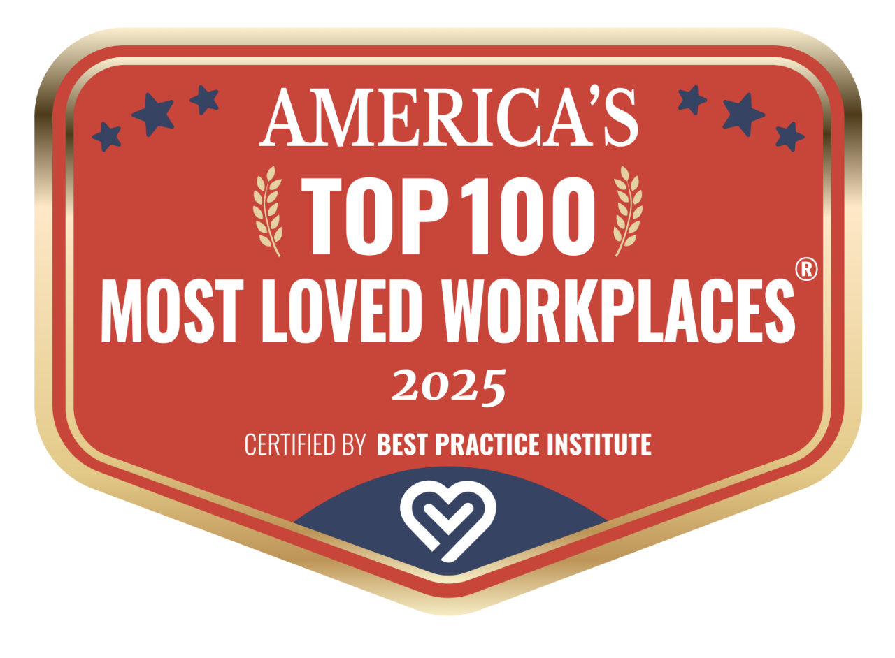 picture of most love workplace certified badge
